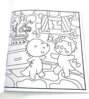 Livro de Colorir - Comfy Dinosaurs