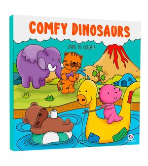 Livro de Colorir - Comfy Dinosaurs
