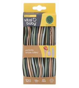 Kit Talheres com 15 unidades Vital Baby