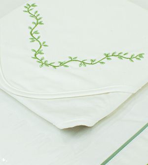 Manta Suedine Folhas 72 x 80cm