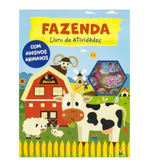 Livro de Atividades com Adesivos Animados - Fazenda