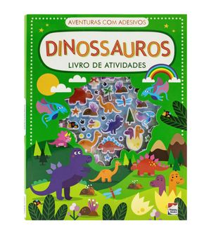 Livro Aventuras com Adesivos - Dinossauros