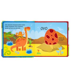 Livro Textura de Feltro - Terra dos Dinossauros