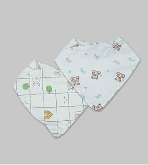 Kit Babador Bandana Ursinho Bolinha com 2 unidades