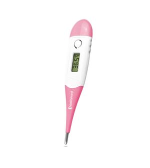 Termômetro Digital com Haste Flexível - Rosa
