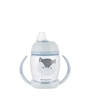Copo com Bico Happy Face 200ml Azul - Kikka boo