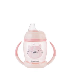 Copo com Bico Happy Face 200ml Rosa - Kikka boo