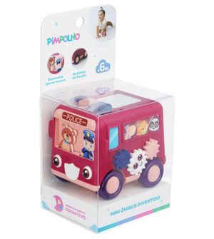 Mini Ônibus Divertido Rosa