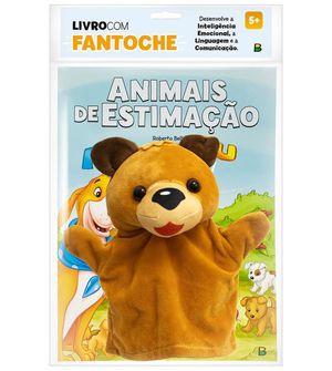 Livro Com Fantoche Animais de Estimação
