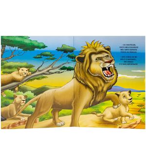 Livro Com Fantoche Animais da Selva