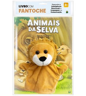 Livro Com Fantoche Animais da Selva