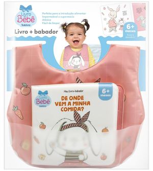 Livro Com Babador Rosa