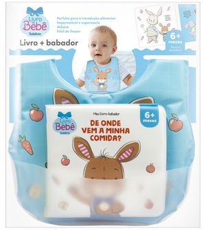 Livro Com Babador Azul