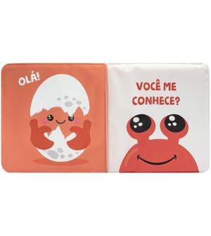 Livro de Banho Com Esponja Caranguejo