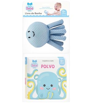 Livro de Banho Com Esponja Polvo