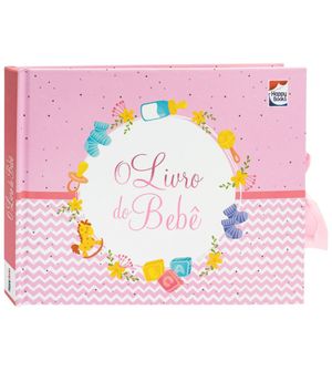 Livro de Recordações do Bebê Rosa