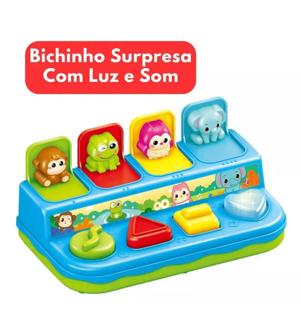 Bichinho Surpresa com Luz e Som - BR2174 - Alô Bebê - Loja Oficial