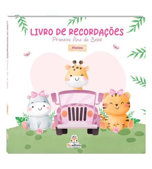 Livro de Recordações Primeiro Ano do Bebê - Menina