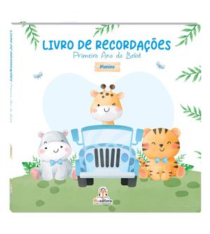 Livro de Recordações Primeiro Ano do Bebê - Menino