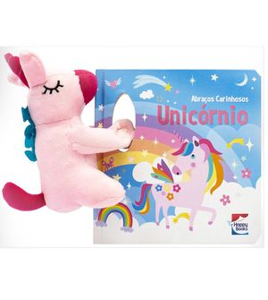Livro  Abraços Com Pelúcia Unicórnio