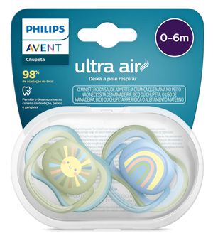 Chupeta Ultra Air 0 à 6 meses 2 Unidades