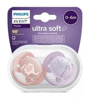 Chupeta Ultra Soft 0 à 6 meses 2 Unidades