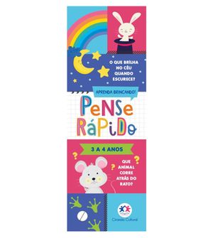 Livro Pense Rápido 3 a 4 Anos