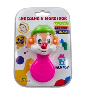 Chocalho Mordedor Palhaço