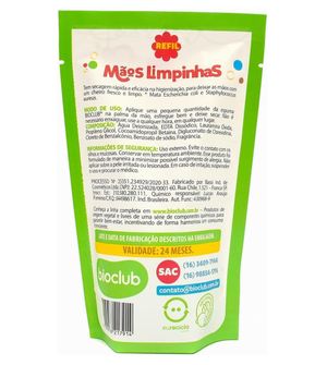 Refil Higienizador Mãos Limpinhas 200ml