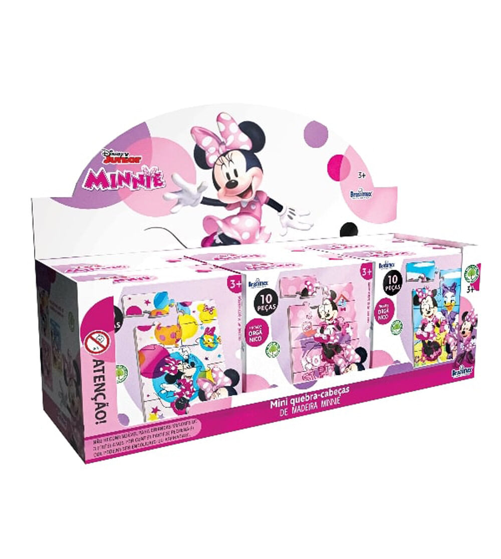 Mini Quebra Cabeça Minnie 10 Peças - Alô Bebê - Loja Oficial