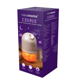 Umidificador, Difusor e Lâmpada de Sal Clevamama
