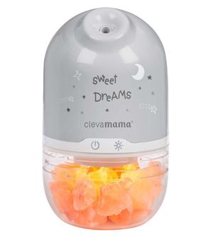 Umidificador, Difusor e Lâmpada de Sal Clevamama