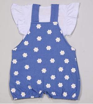 JardineiraBlusa Margaridas - 14503A