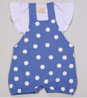 JardineiraBlusa Margaridas - 14503A