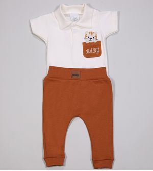 Conjunto Body Tigrinho - 1354PR
