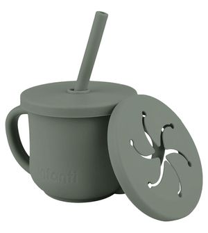 Copo de Silicone 2 em 1 Verde - Infanti