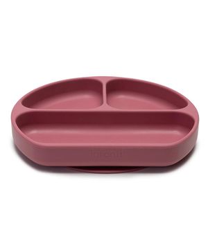 Prato de Silicone com Divisórias Rosa 680ml - Infanti