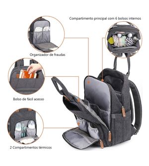 Mochila Maternidade Alice Rosa
