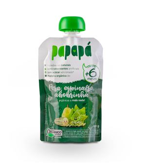 Papinha Orgânica Pera, Espinafre e Abobrinha 100g