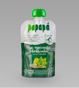 Papinha Orgânica Pera, Espinafre e Abobrinha 100g