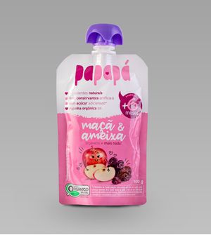 Papinha Orgânica Maça e Ameixa 100g