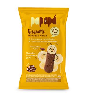 Biscoito Biscotti Banana e Cacau 60g