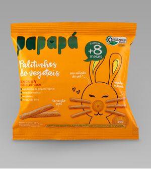 Palitinhos de Vegetais 20g - Cenoura e Grão de Bico