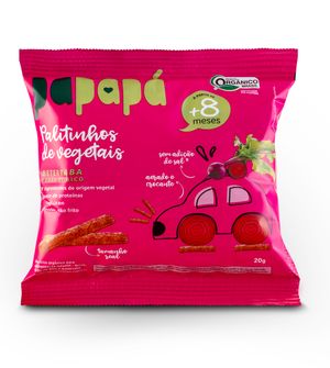 Palitinhos de Vegetais 20g - Beterraba e Grão de Bico