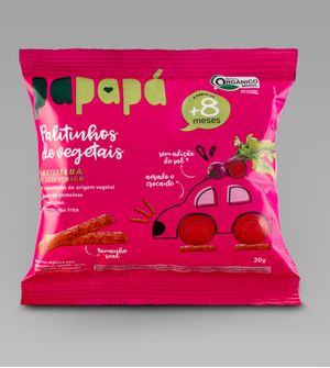 Palitinhos de Vegetais 20g - Beterraba e Grão de Bico