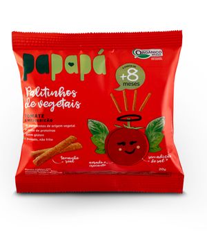 Palitinhos de Vegetais 20g - Tomate e Manjericão