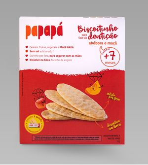 Biscoitinho para Fase da Dentição Vegetais 36g - Abóbora e Maça