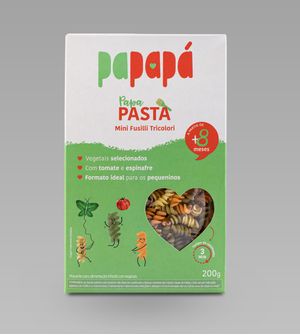 Macarrão PapaPasta Mini Fusilli Tricolori 200g