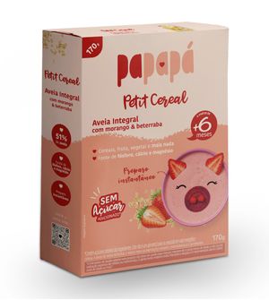 Petit Cereal Aveia Integral com Morango e Beterraba 170g
