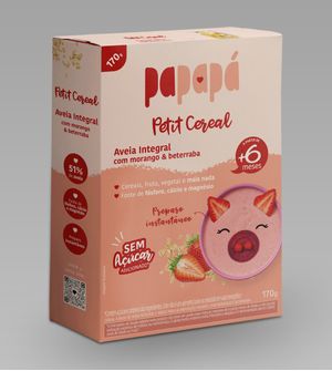 Petit Cereal Aveia Integral com Morango e Beterraba 170g
